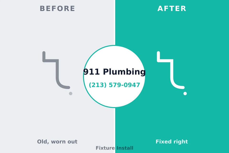 Before and after: plumbing repair Meridian, ID